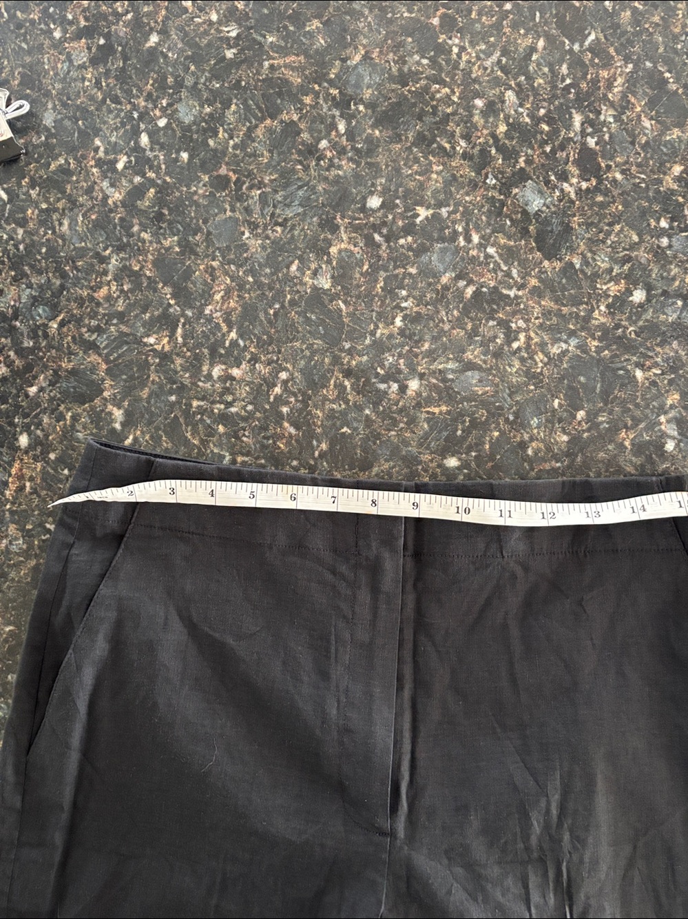 Theory Deep Grey Cropped Wide-Leg Women's Pants - Picture 7 of 10